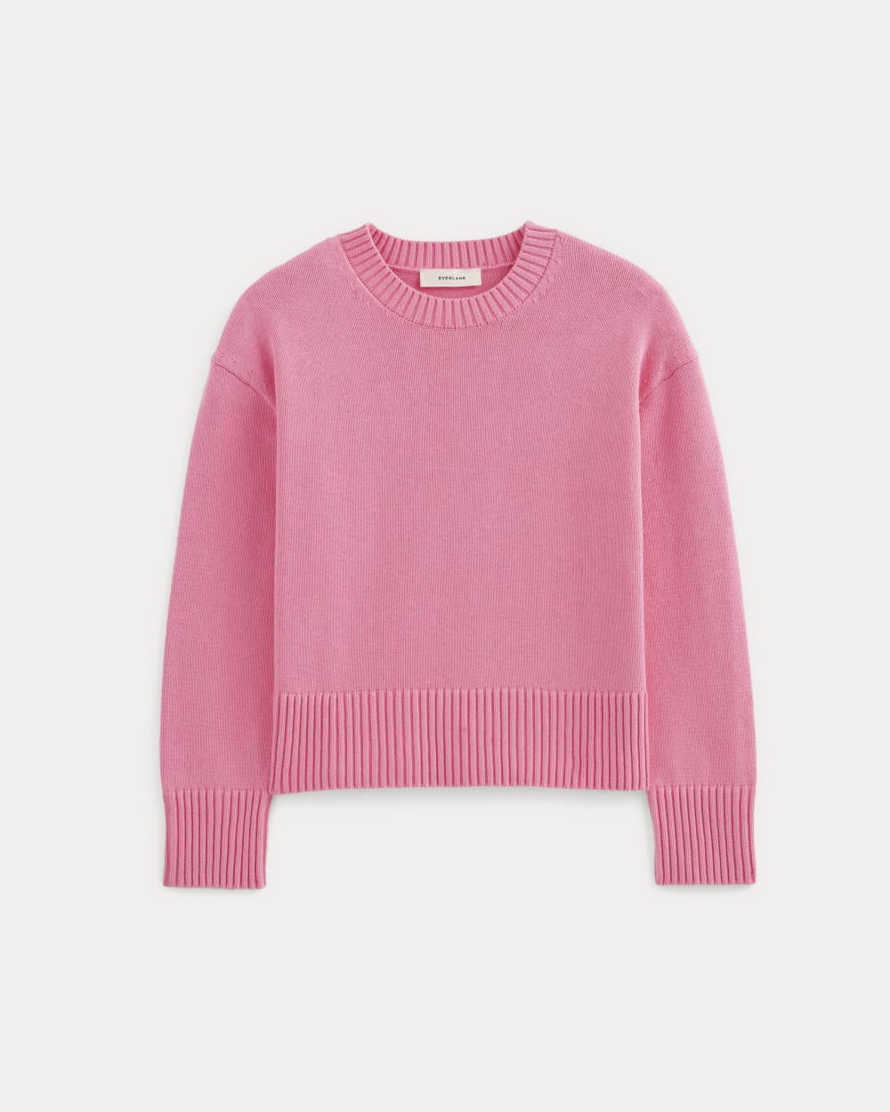 The Boxy Sweater in Everyday Cotton | Deep Pink - Image 2