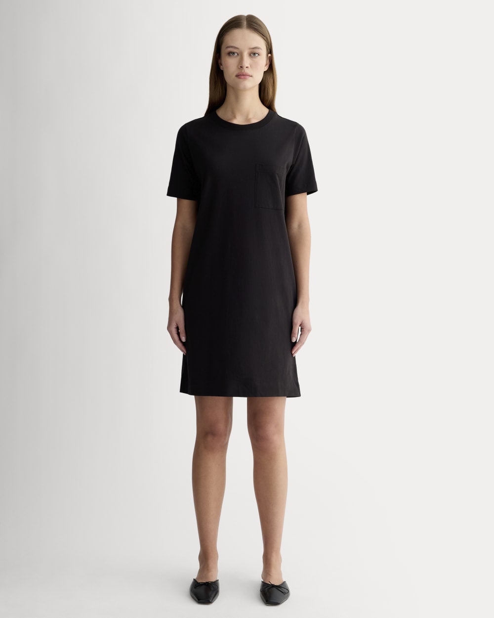 The Organic Cotton Weekend Tee Dress | Black