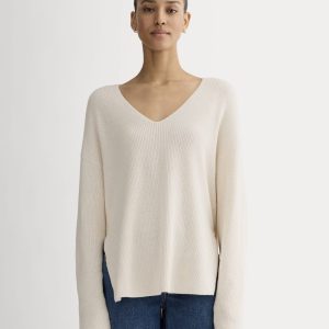 The Slouchy V-Neck in Everyday Cotton | Canvas