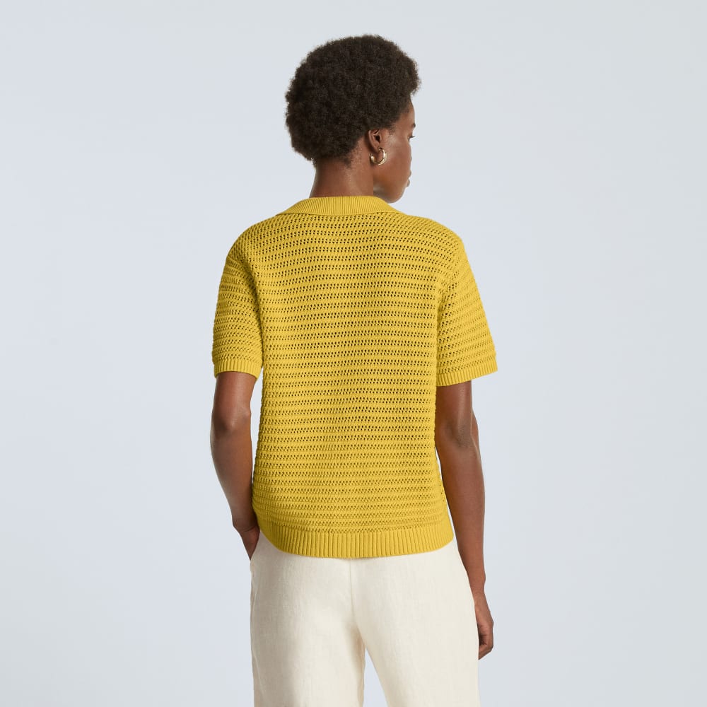 The Crochet Knit Polo | Super Lemon - Image 3
