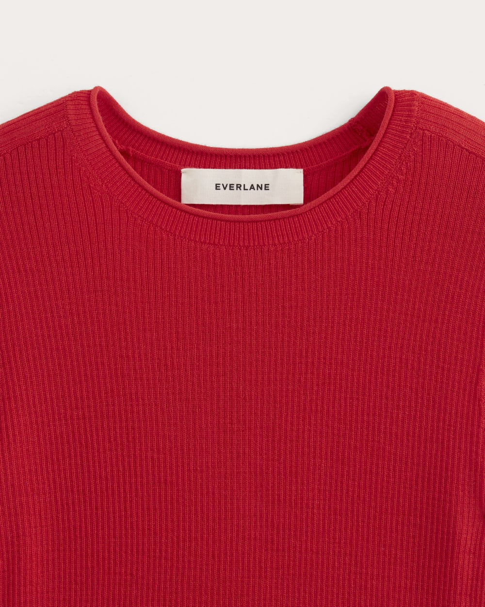 The Sweater Tee in Ultrasoft Merino | Classic Red - Image 7