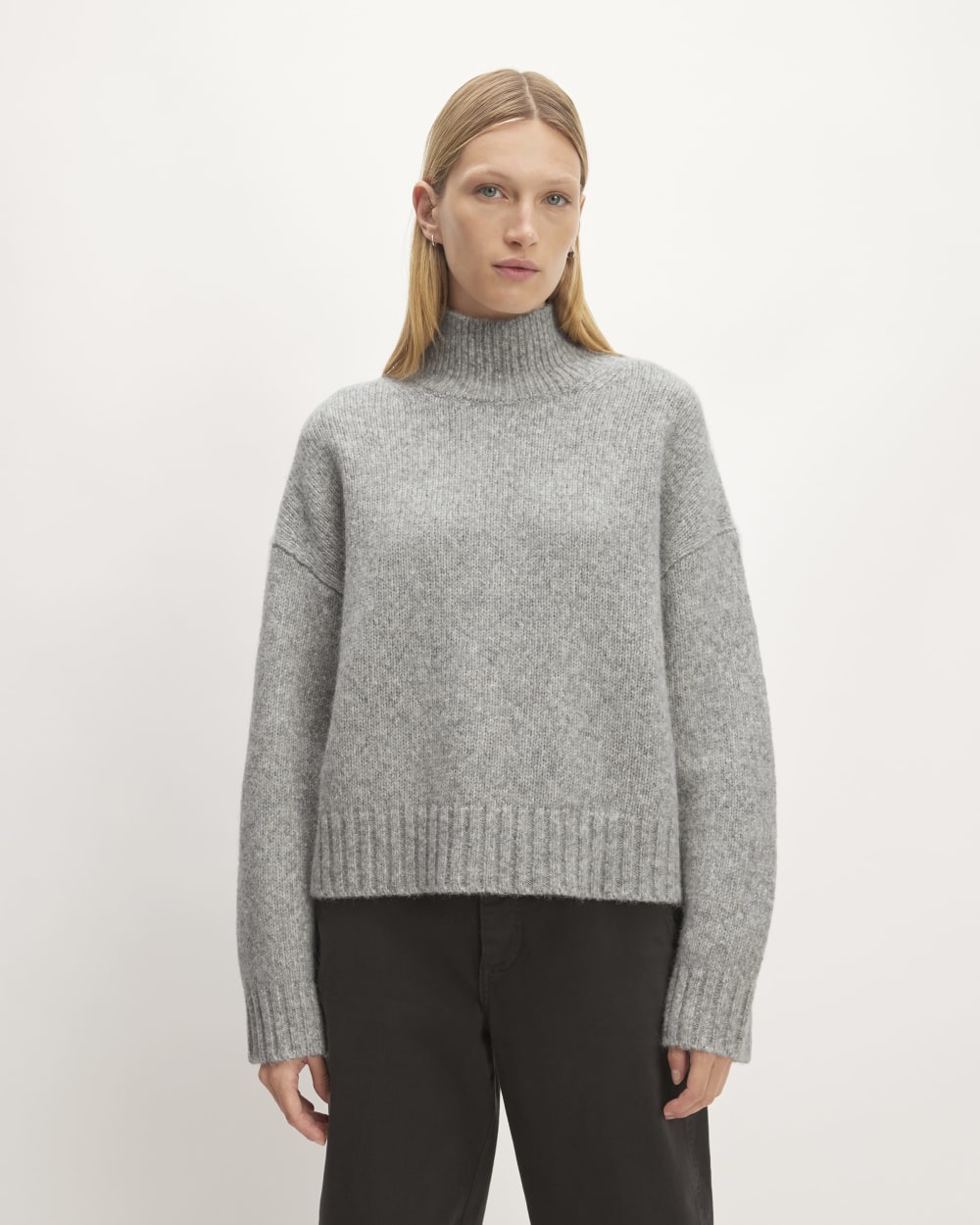 The Cloud Oversized Turtleneck | Heather Grey