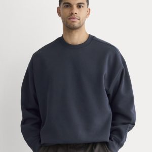 Luxe Fleece Crew Pullover |  Navy