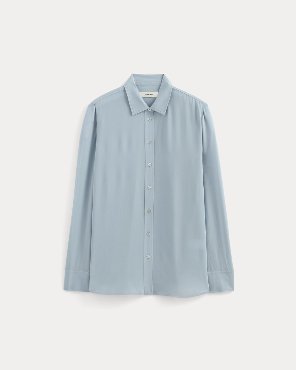 The Must-Have Shirt in Washable Silk | Soft Blue - Image 2