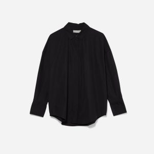 The Oversized Poplin Shirt | Black