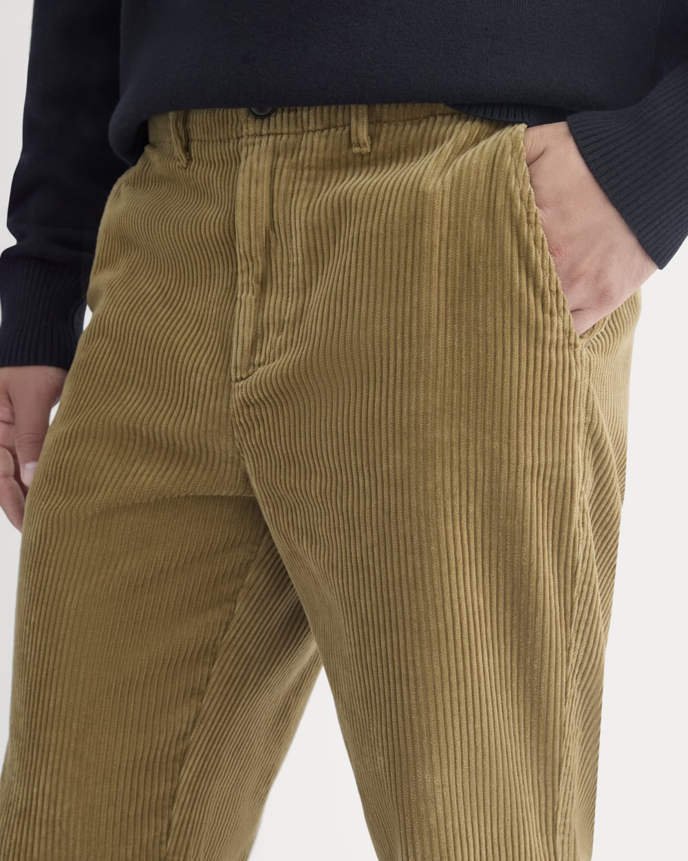Wide Wale Corduroy Trouser | Aged Brass - Image 4