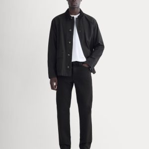 The Organic Cotton Straight-Leg Jean | Black