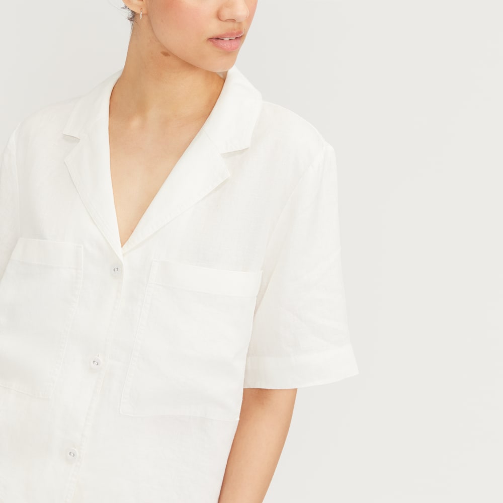 The Linen Workwear Shirt | White - Image 4