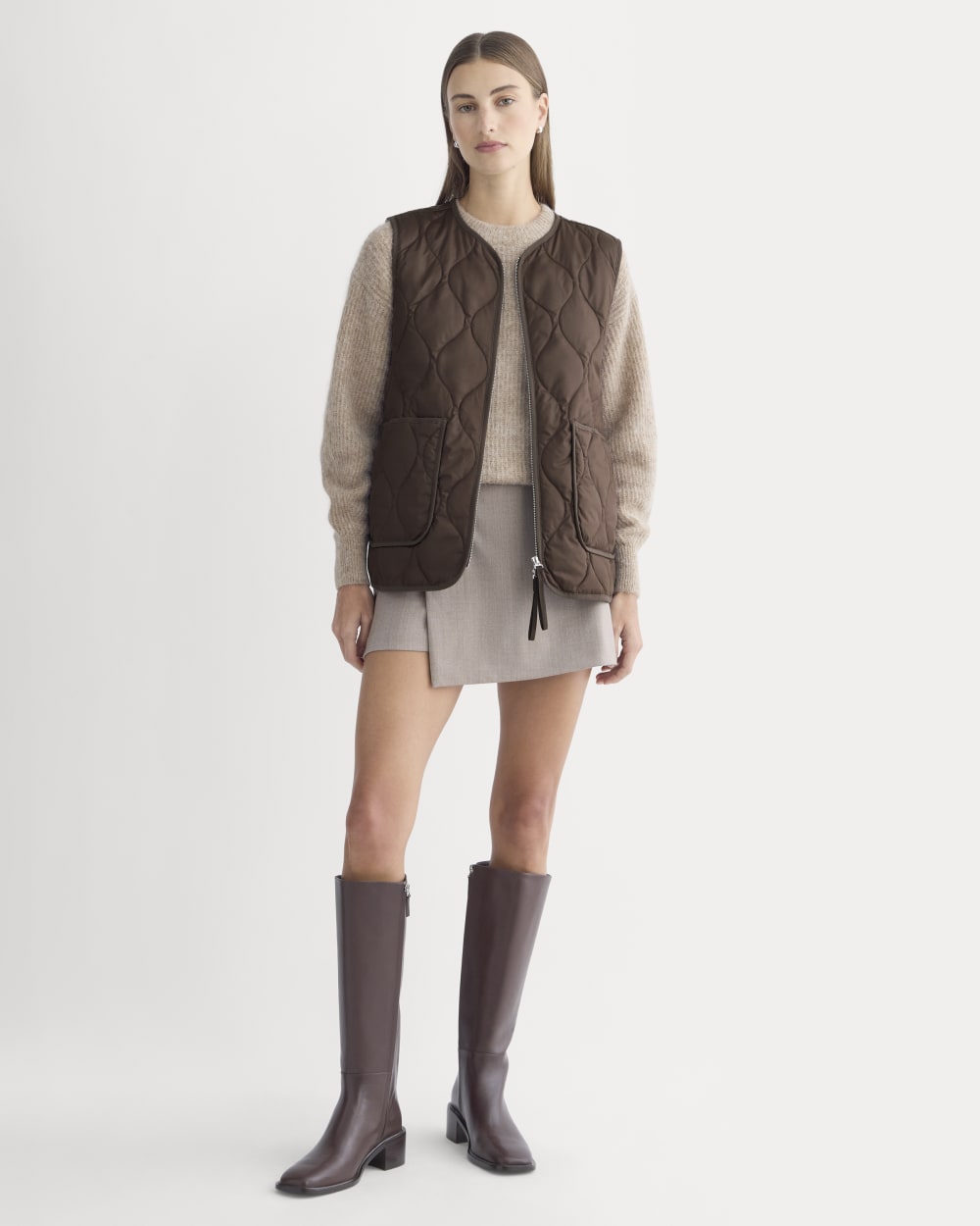 ReNew Quilted Vest | Coffee Bean - Image 3