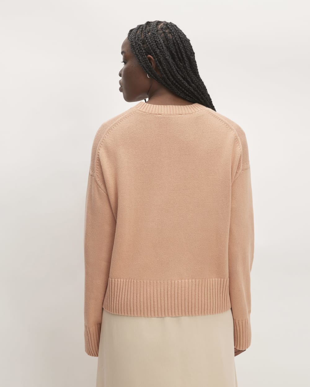 The Boxy Sweater in Everyday Cotton | Blush Pink - Image 6