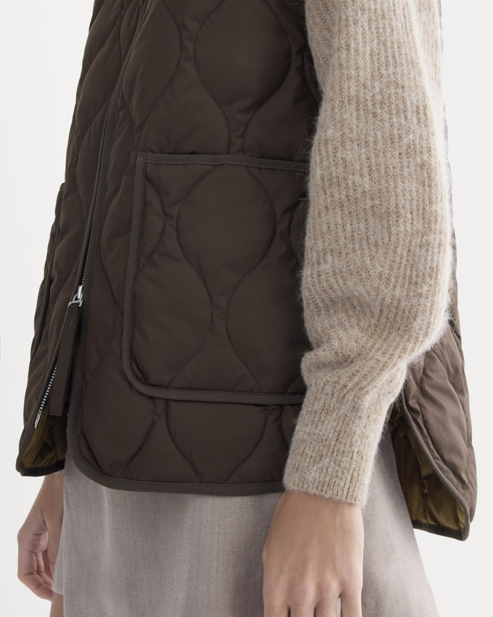 ReNew Quilted Vest | Coffee Bean - Image 4