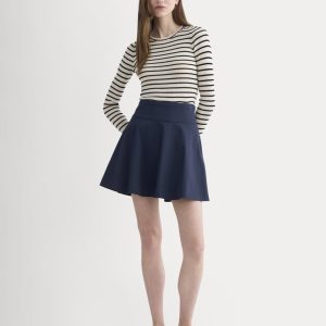 The Circle Mini Skirt | Navy