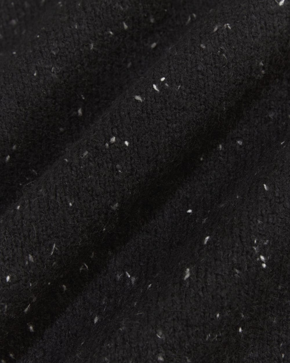 The Mockneck Sweater in Plush Cotton | Black Confetti - Image 6