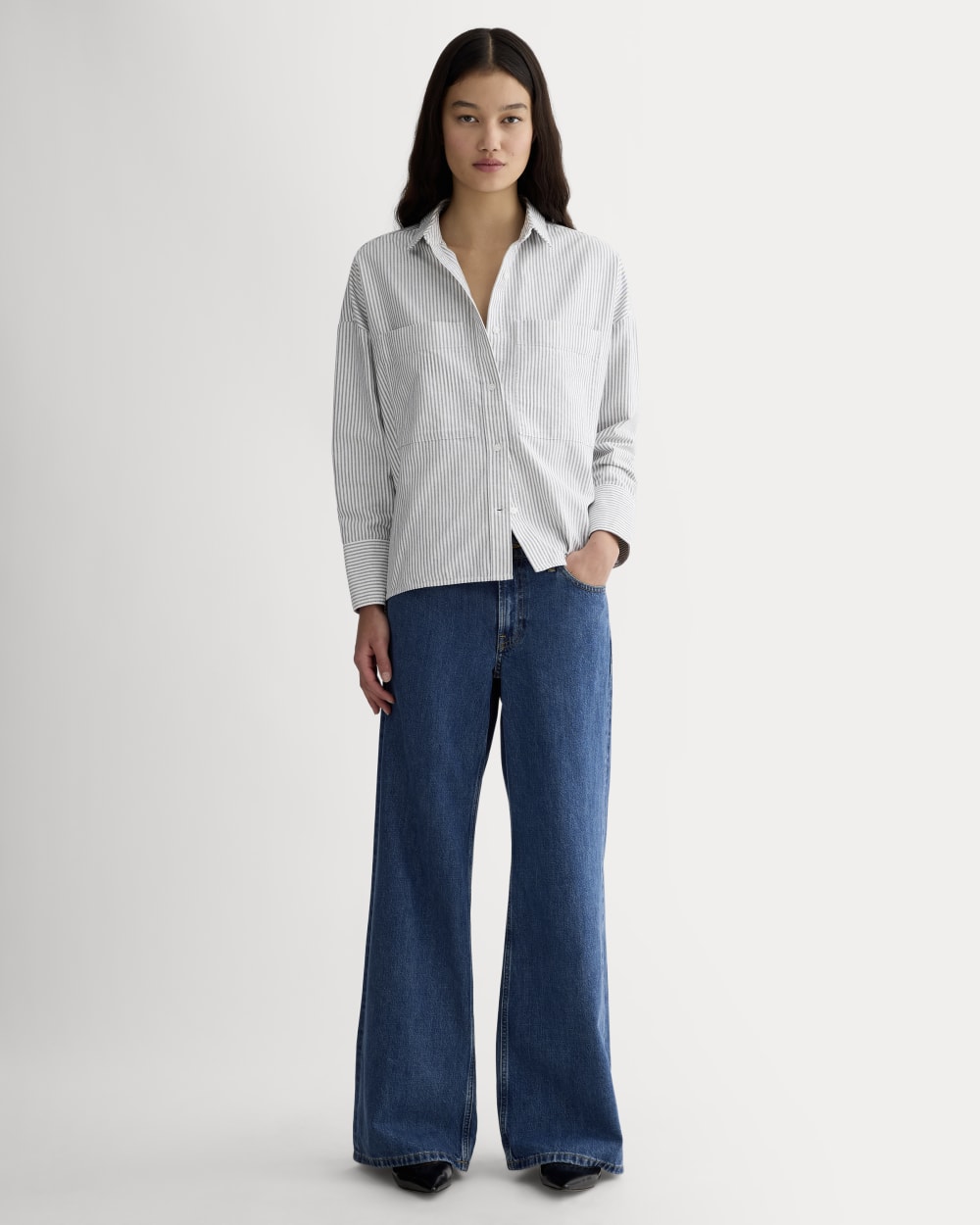 The Boxy Oxford | Black / White - Image 3