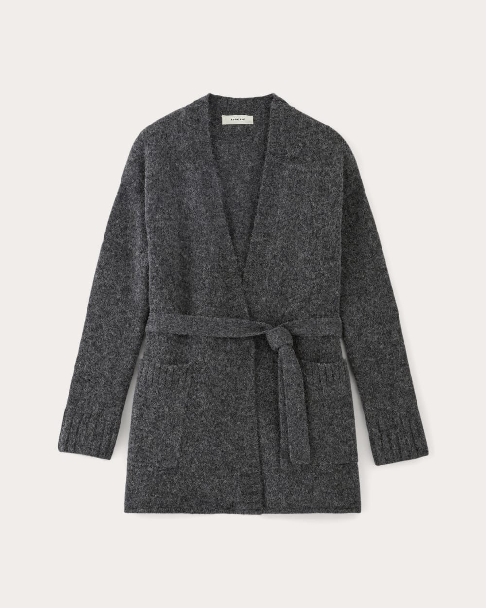 The Robe Cardigan in Alpaca | Dark Charcoal - Image 2