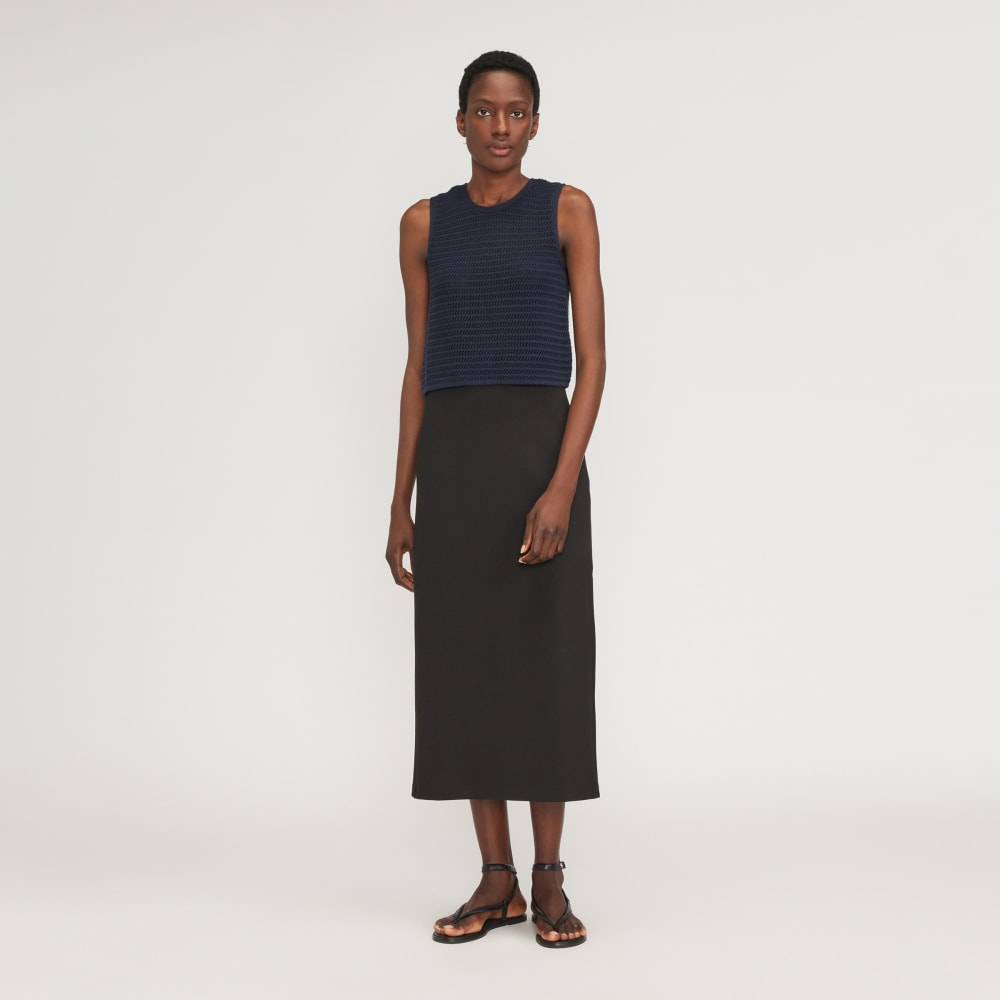 The Crochet Knit Cami | Navy - Image 6