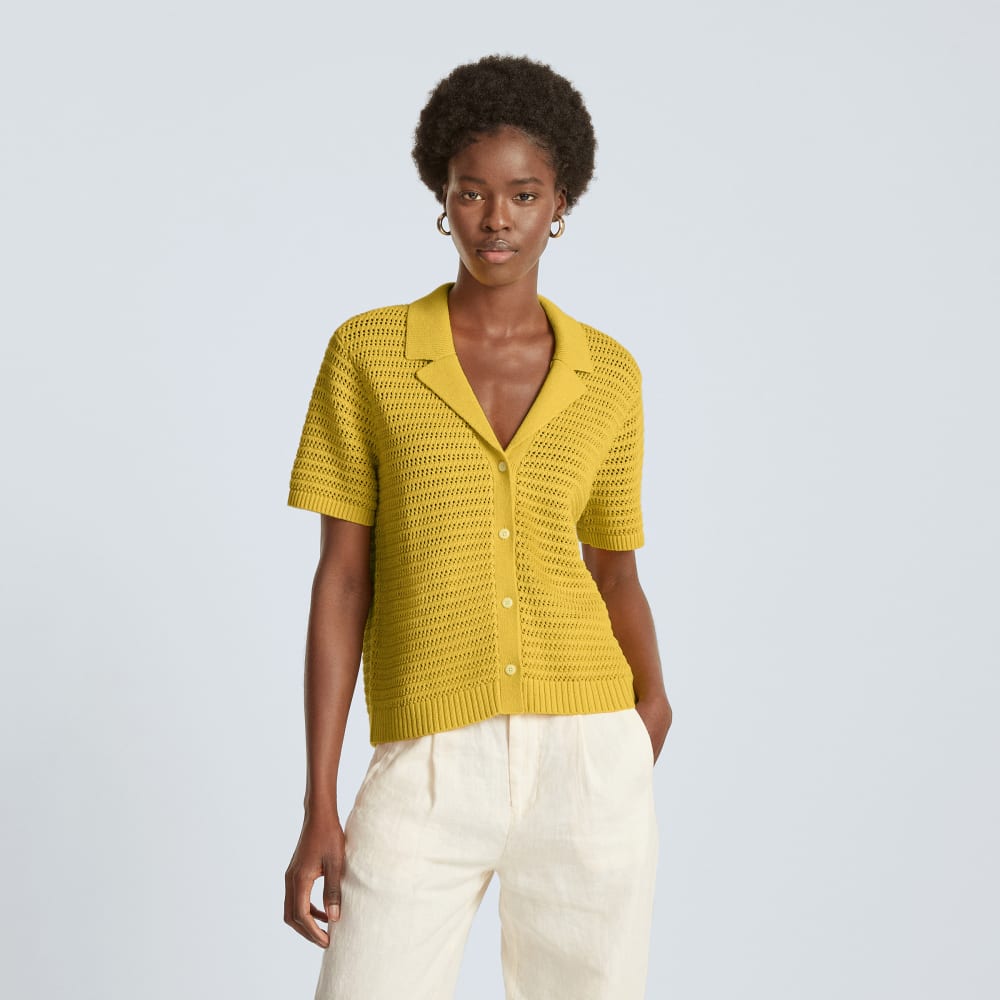 The Crochet Knit Polo | Super Lemon - Image 2