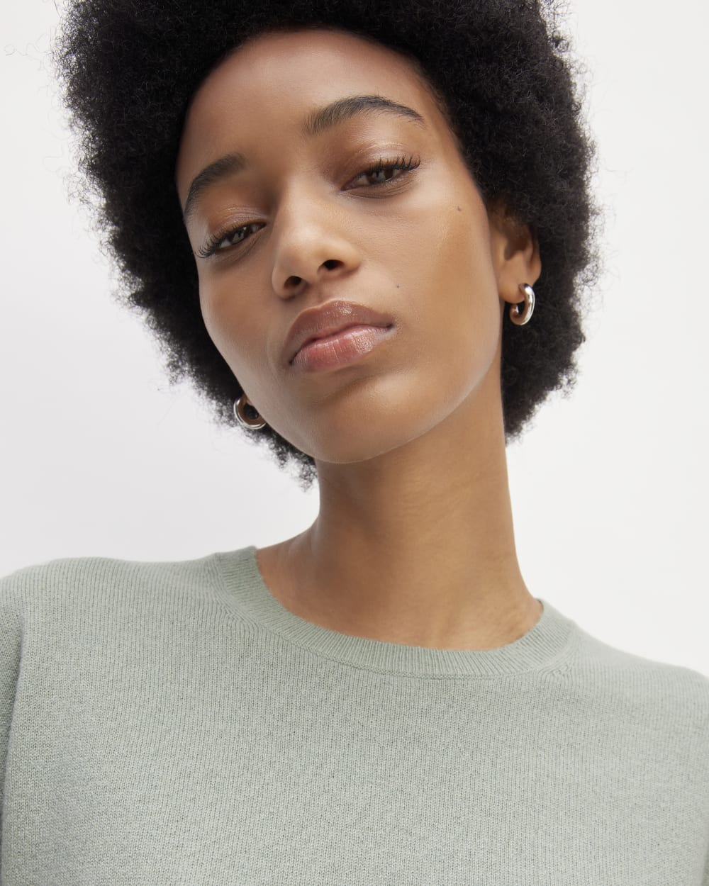 The Classic Crew in Cashmere | Light Sage Green - Image 4