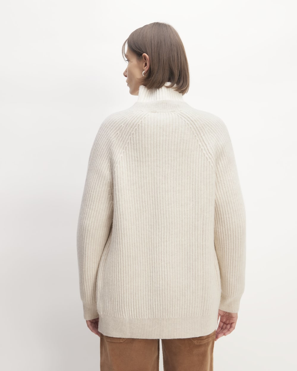The Felted Merino Cocoon Cardigan | Heathered Oat - Image 6