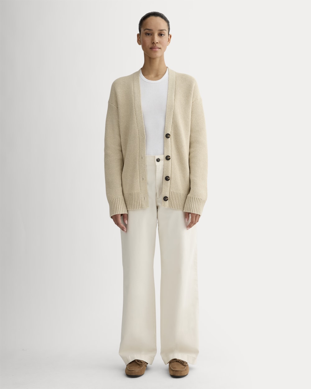 The Cotton Honeycomb Cardigan | Mojave Desert / Natural - Image 3