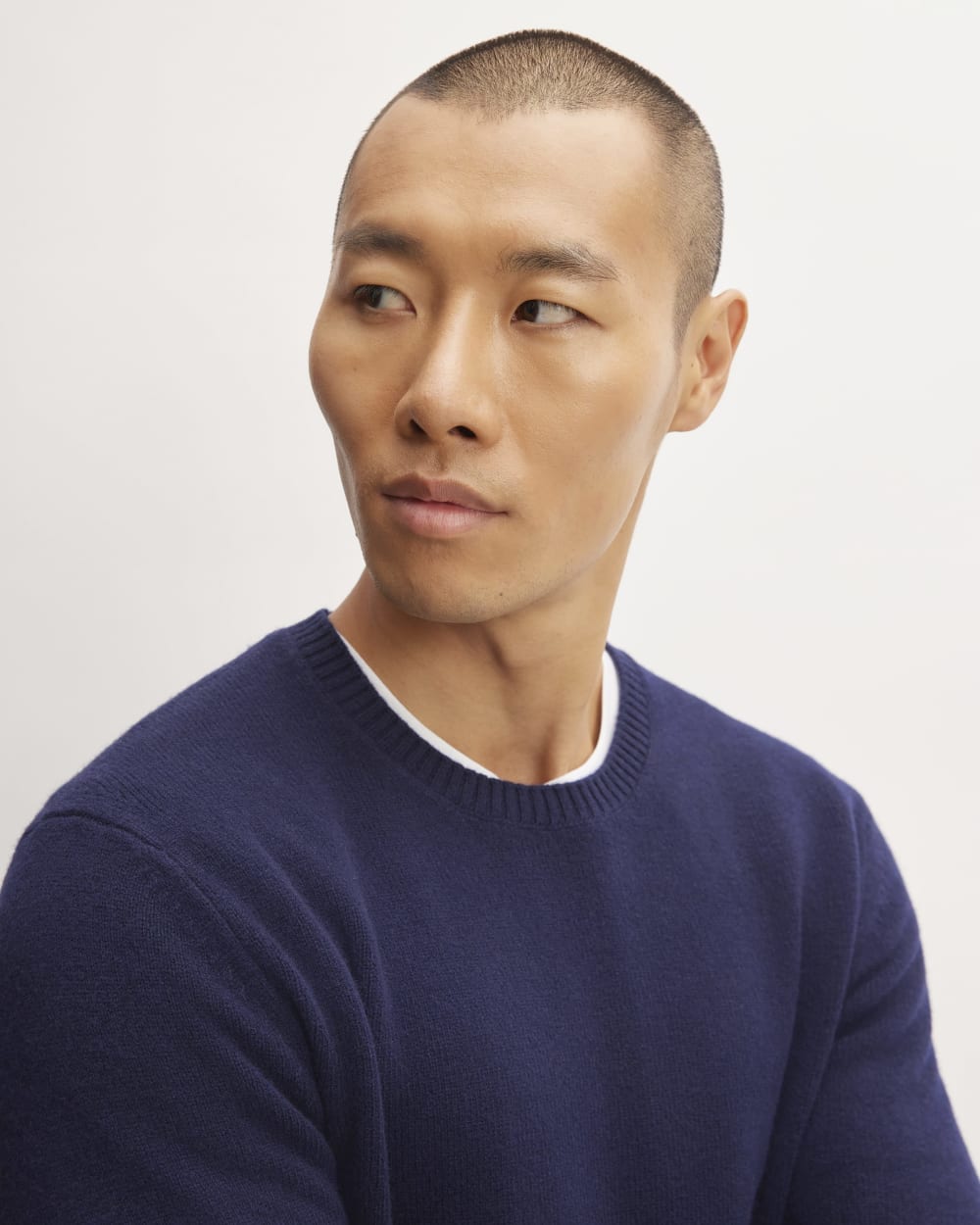 The Premium Merino Crew Neck Sweater | Deep Navy - Image 4