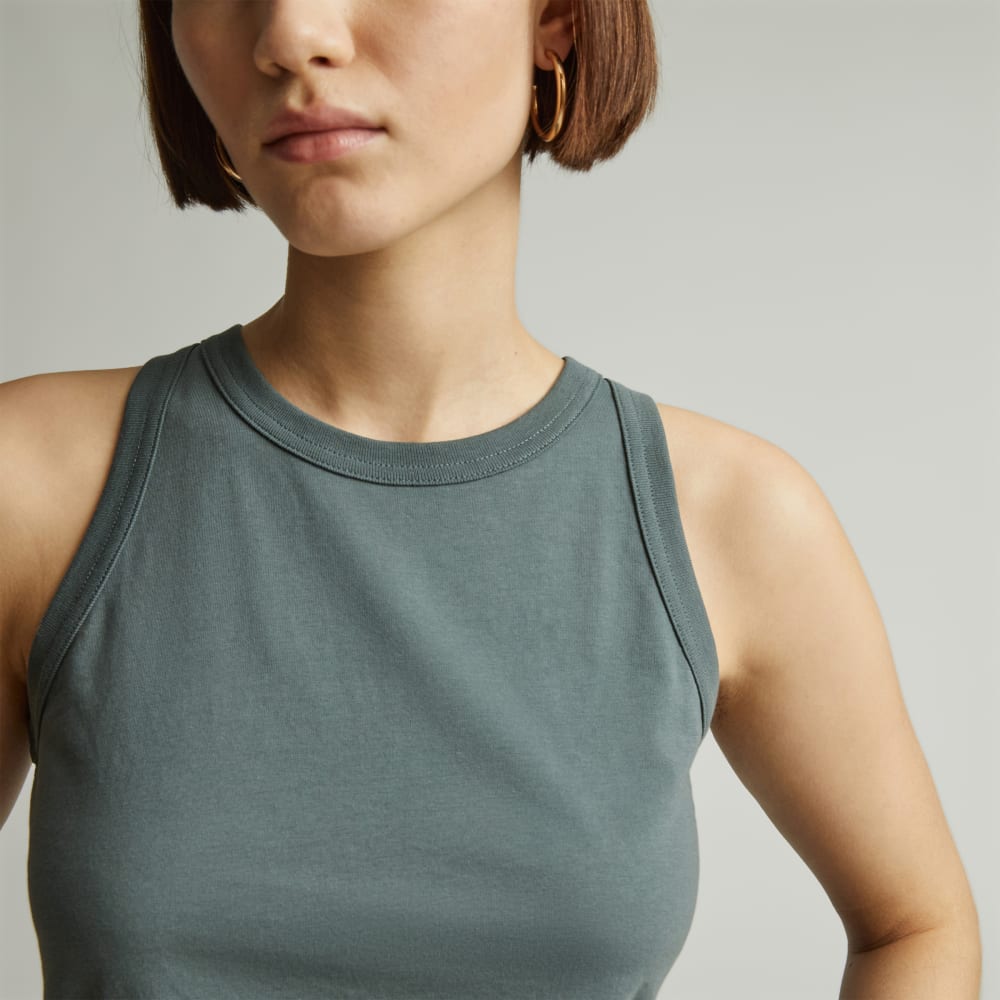 The Tank in Essential Cotton | Green Balsam - Image 4
