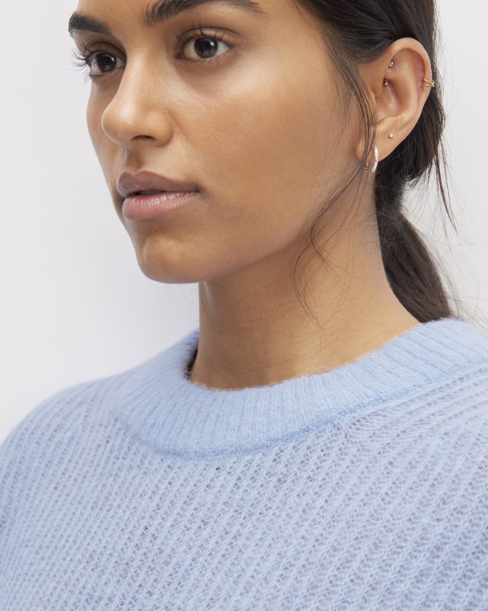 The Cocoon Crew in Alpaca | Chambray Blue - Image 4