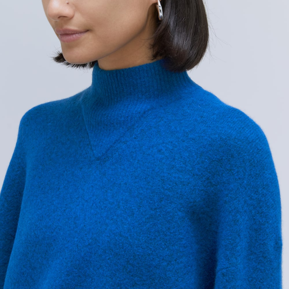 The Cozy-Stretch Pullover | Heathered Lapis Blue - Image 5