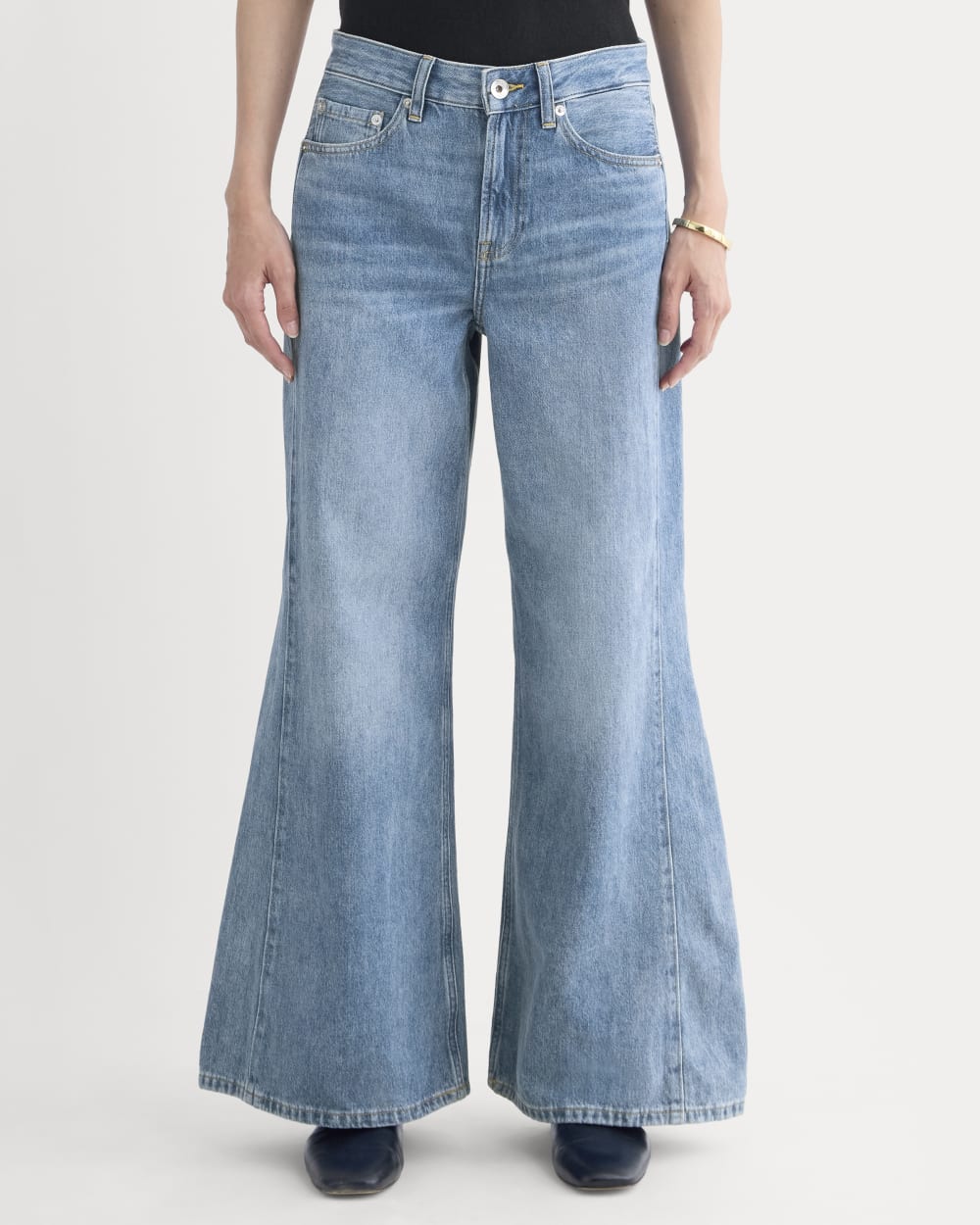 Paneled Wide-Leg Jean | Tungsten Scratch - Image 3