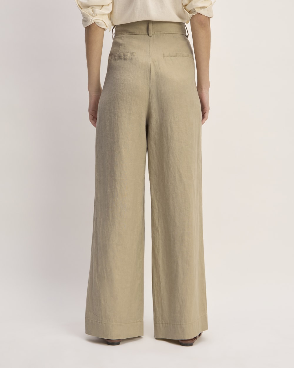 The Linen Way-High® Drape Pant | Trench Coat Khaki - Image 6