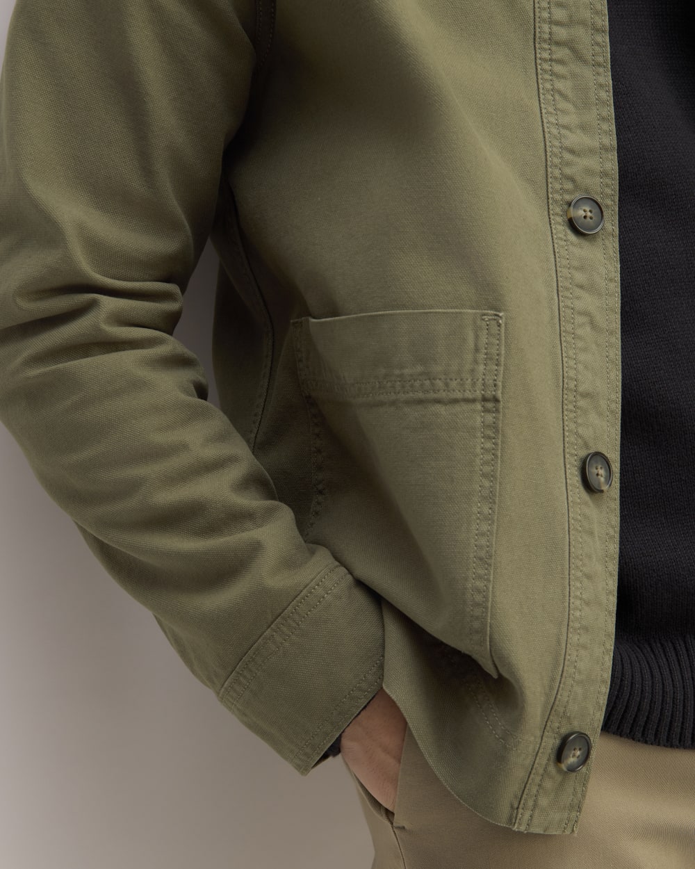 The Organic Cotton Chore Jacket | Kalamata - Image 4