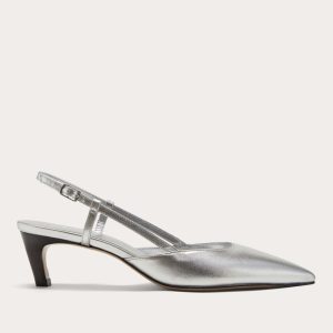 The Studio Slingback Heel | Silver