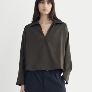 Overshirt in Tailor Twill | Heathered Fudge