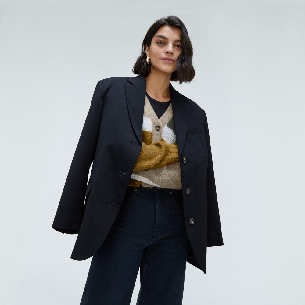 The Alpaca V-Neck Cropped Cardigan | Neutral Camo - Image 6