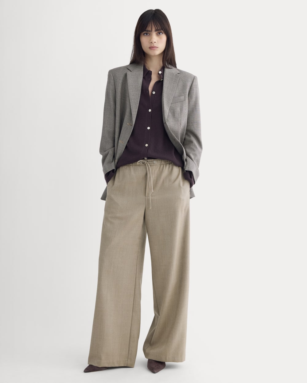 Pull-On Trouser in Tailor Twill | Light Taupe