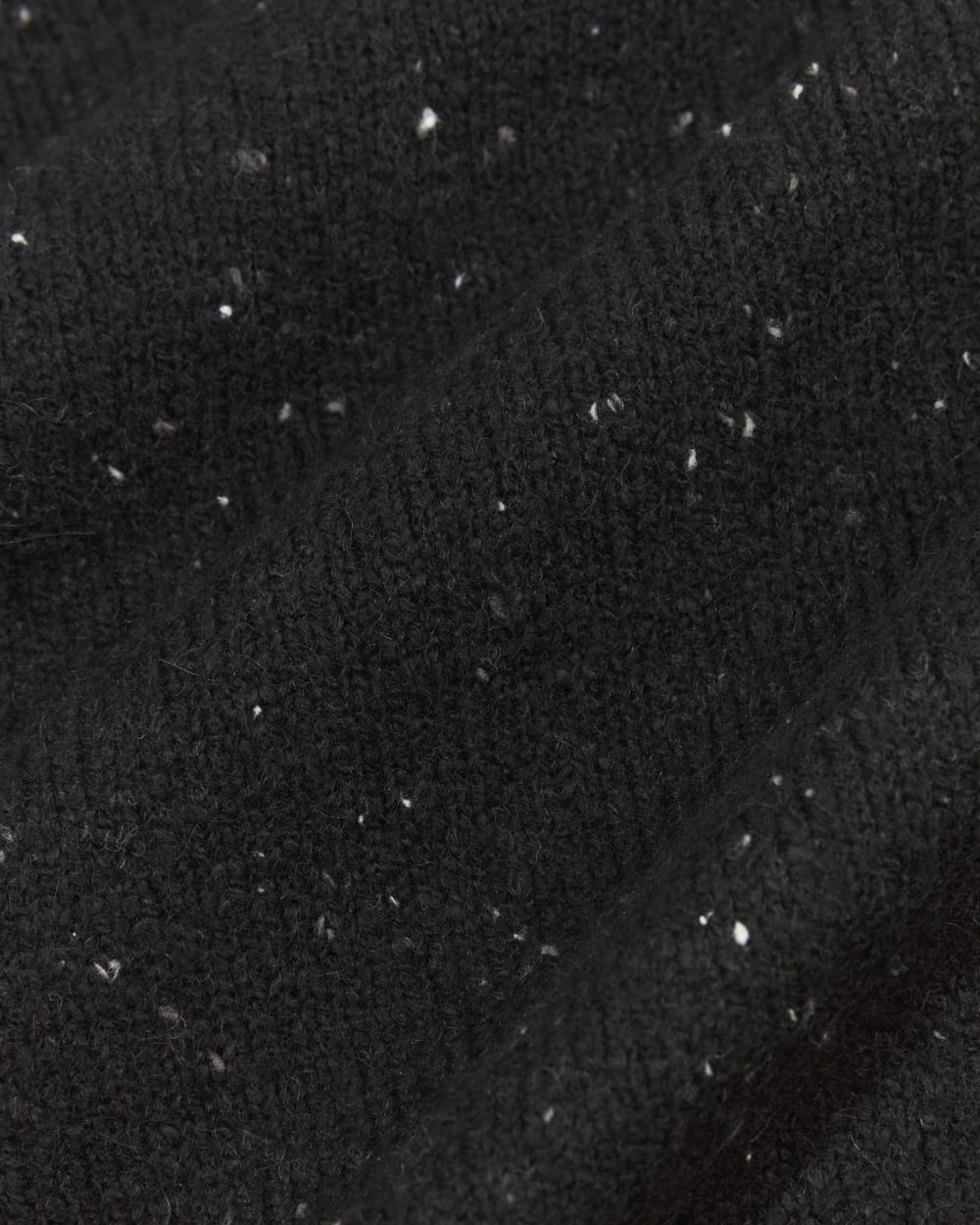 The V-Neck Sweater in Plush Cotton | Black Confetti - Image 6