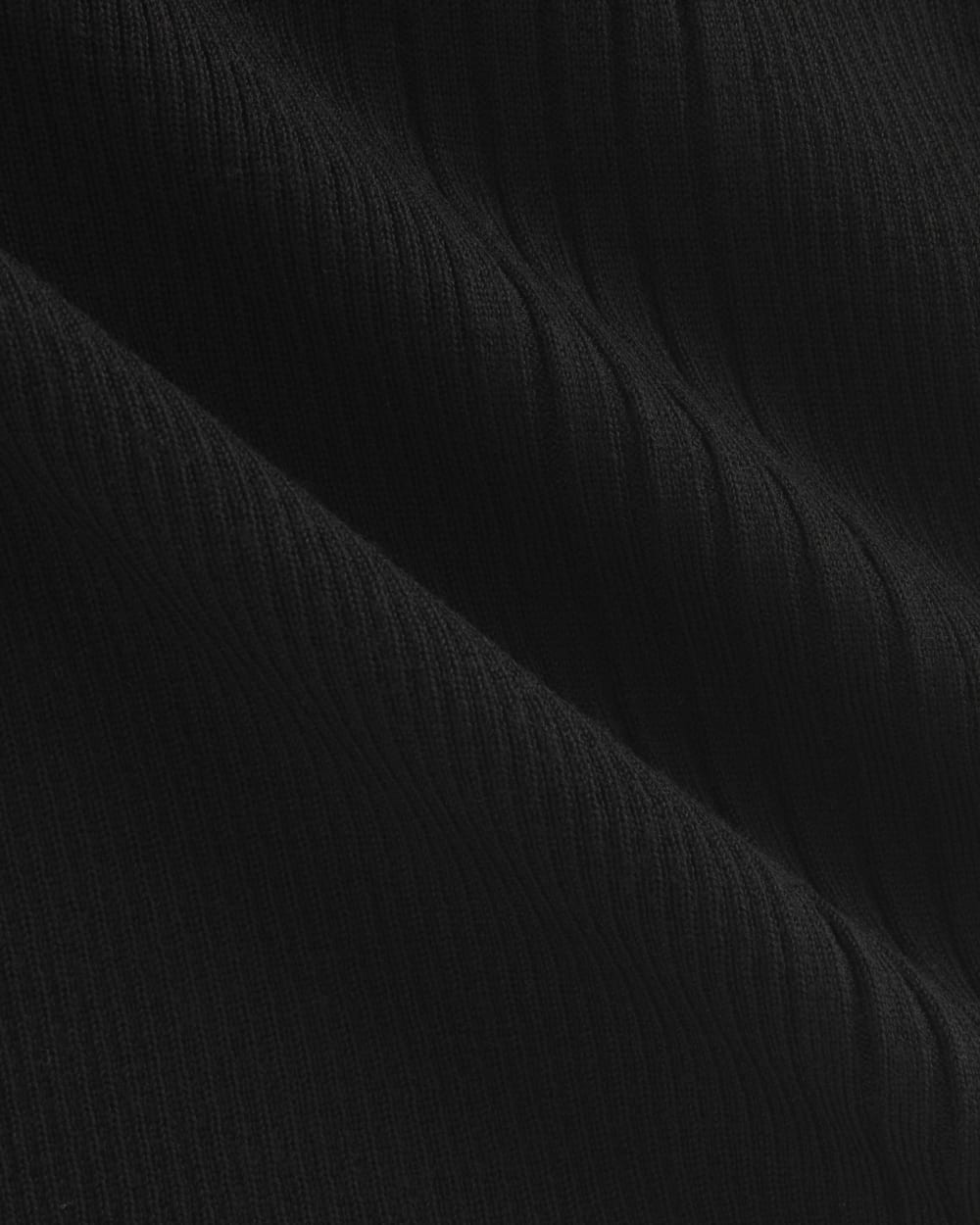 The Light Ribbed Cami in Ultrasoft Merino | Black - Image 6