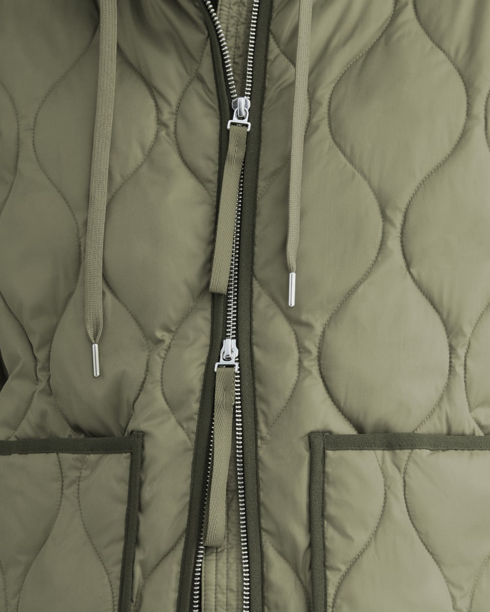 ReNew Quilted Hooded Liner | Lichen Green - Image 4