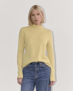 The Funnel Neck in Cotton Cashmere | Parsnip