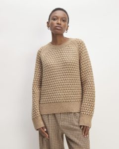 The Cloud Oversized Textured Crew | Tiger's Eye