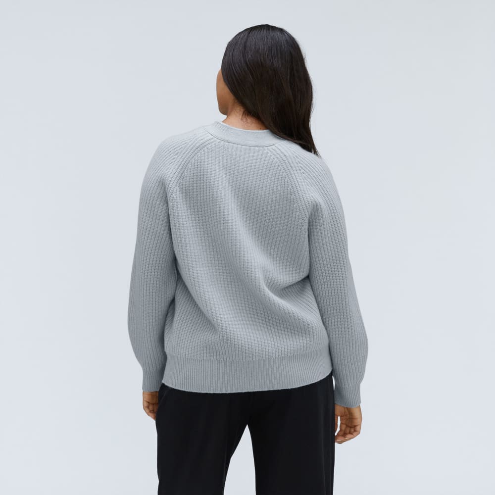 The Felted Merino Cardigan | Sky - Image 3