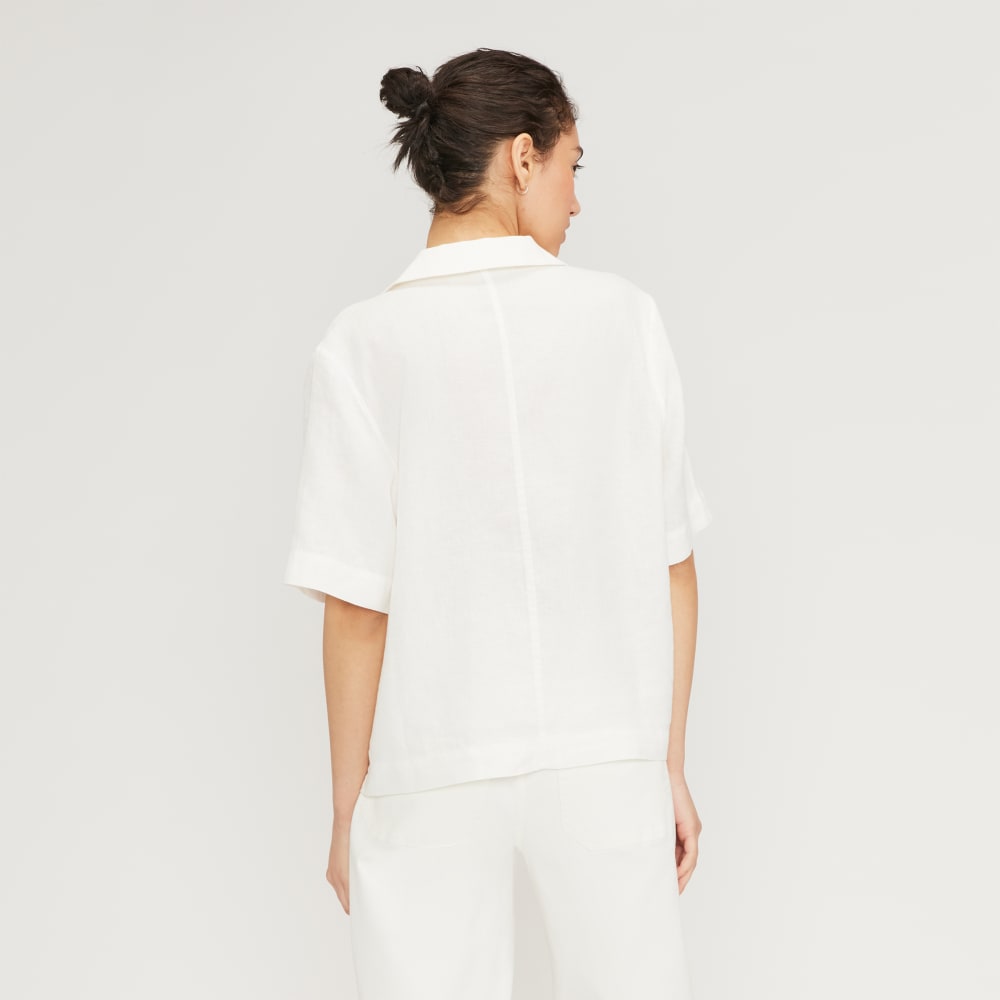 The Linen Workwear Shirt | White - Image 3