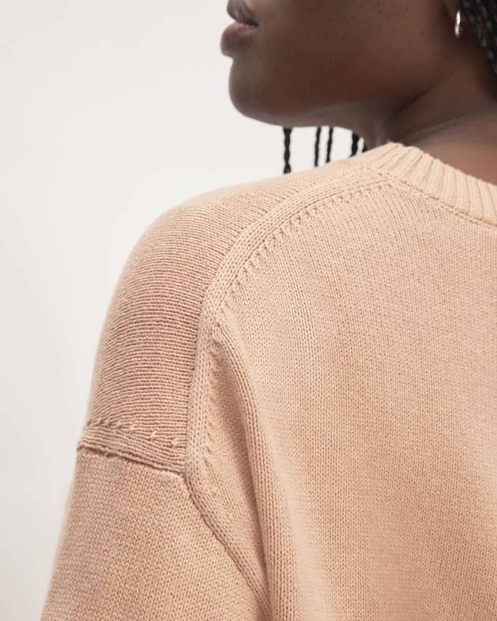 The Boxy Sweater in Everyday Cotton | Blush Pink - Image 5