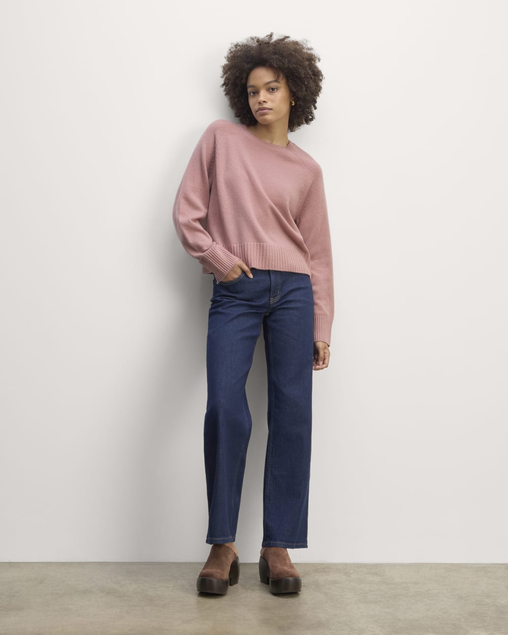The Boxy Crew in Cashmere | Clay Pink - Image 3