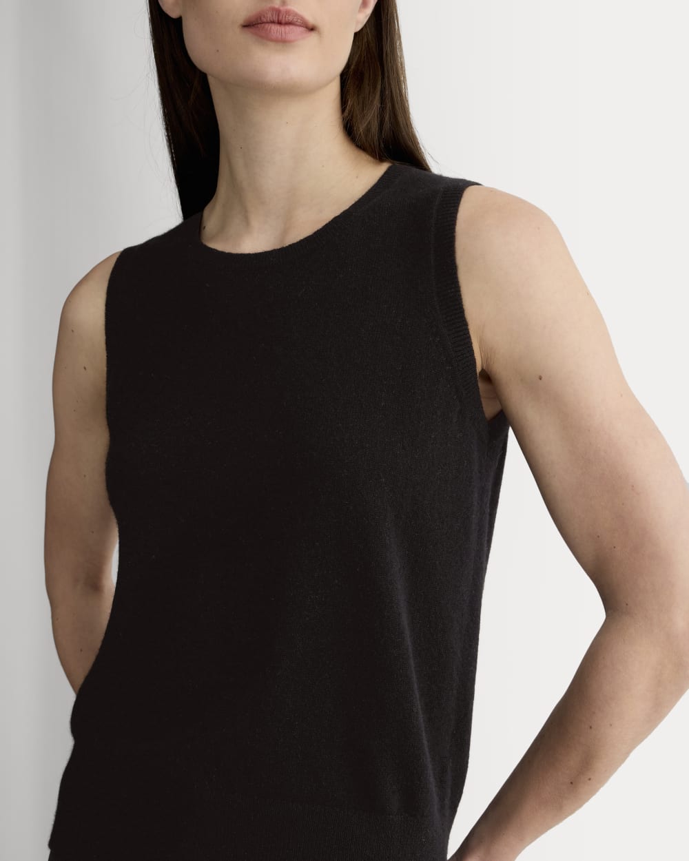 The Classic Tank in Cashmere | Black - Image 4