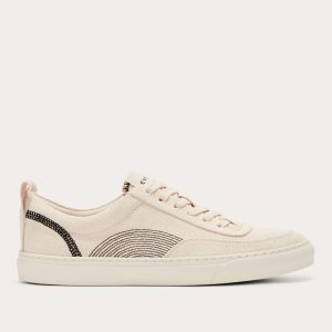 The Tread-Bare Sneaker | Natural Canvas / Black