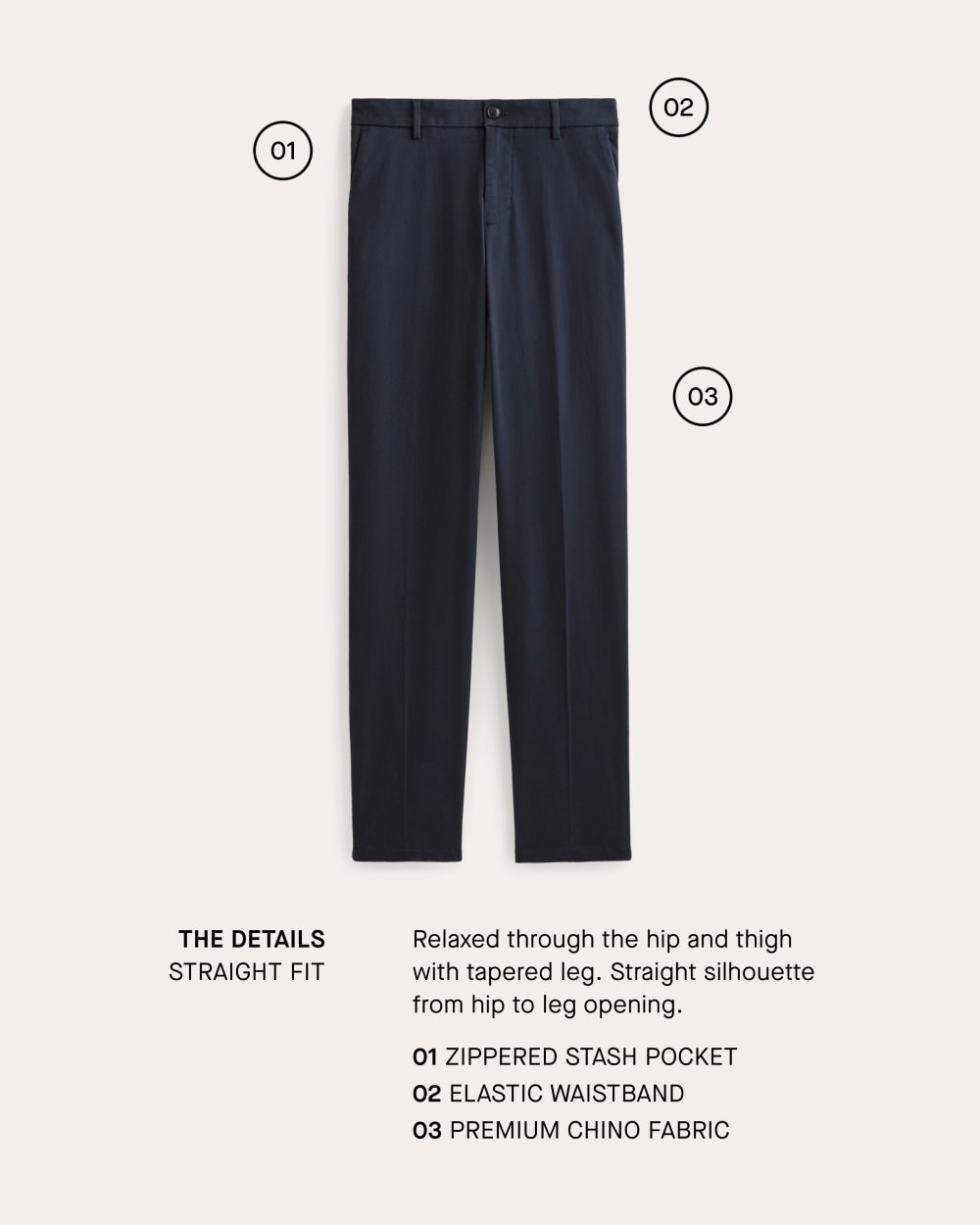 The Transit Chino | Black | Straight - Image 4