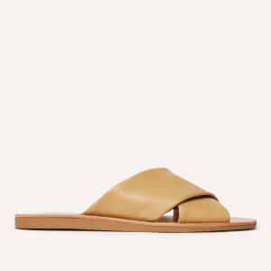 The Day Crossover Sandal | Light Taupe