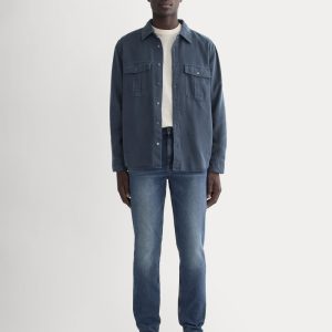 The Relaxed 4-Way Stretch Organic Jean | Uniform | Dark Indigo Fade