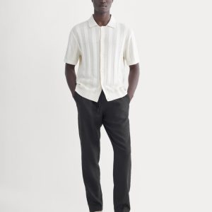 The Linen Easy Pant | Black